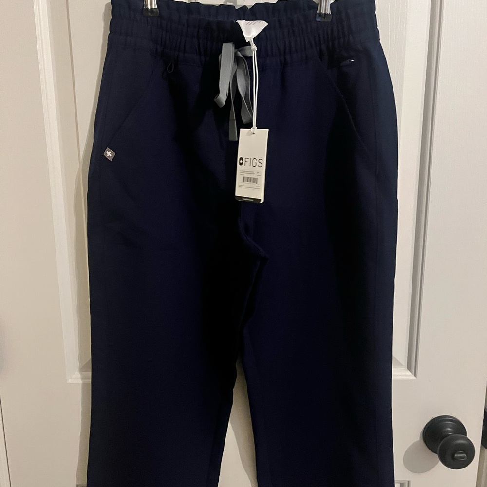 Figs Deep Blue Straight Leg Pants